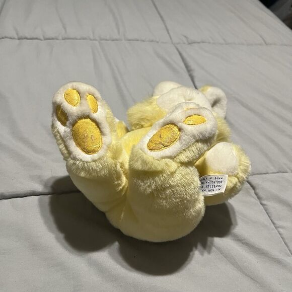 Chosun Heart to Heart Mini Bunny 1986 Yellow Plush Rabbit 10" Stuffed Animal - Picture 7 of 9